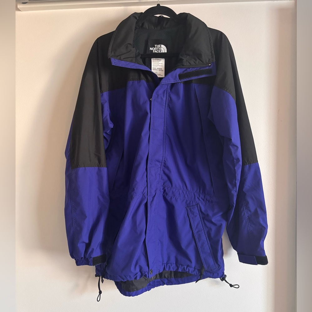 Vintage The North Face Men's Purple and Black Performance Windbreaker Jacket M